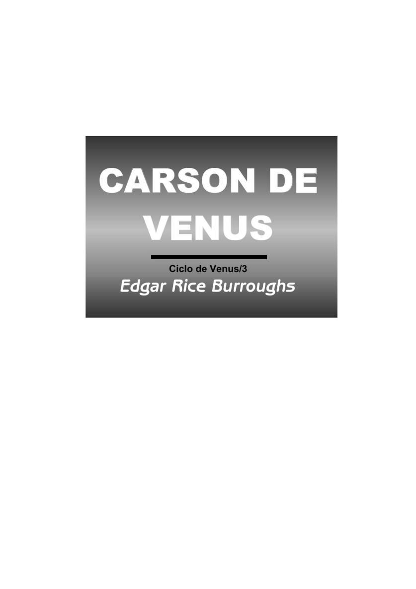 Portada de Carson de Venus